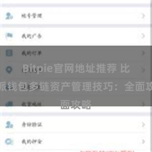 Bitpie官网地址推荐 比特派钱包多链资产管理技巧：全面攻略