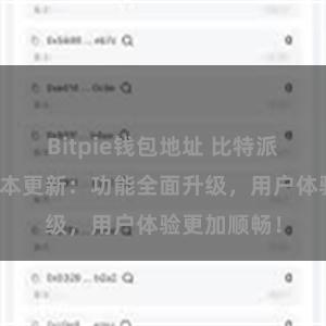 Bitpie钱包地址 比特派钱包最新版本更新：功能全面升级，用户体验更加顺畅！