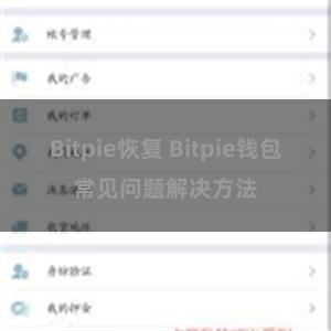 Bitpie恢复 Bitpie钱包常见问题解决方法