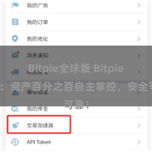 Bitpie全球版 Bitpie钱包：资产百分之百自主掌控，安全可靠！