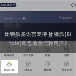 比特派多语言支持 比特派(Bitpie)钱包适合何种用户？